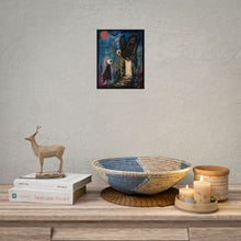 Load image into Gallery viewer, Rolled Poster — 'The Only Way Out Is Through' Gothic Moth Art Print