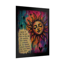 Load image into Gallery viewer, Sunface Inspirational Poster - Choose to See the Good Motivational Art Print