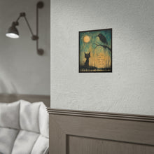 Load image into Gallery viewer, Rolled Poster - "You Are More Than Enough" Gothic Cat & Crow Art Print