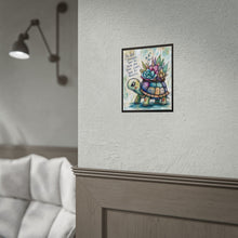 Load image into Gallery viewer, Rolled Poster — Cute Succulent Turtle Print with Inspirational Quote (“You Are Stronger Than You Think…”)