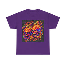 Load image into Gallery viewer, Flaming Skulls T-Shirt - Size S - 5XL
