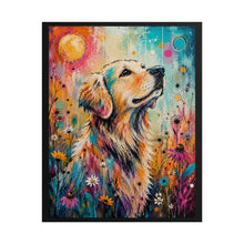 Load image into Gallery viewer, Vibrant Golden Retriever Poster - Colorful Dog Lover Wall Decor