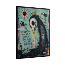 Load image into Gallery viewer, The Beautiful Thing About Dreams Is They Don’t Ask for Permission Rolled Poster — Gothic Surreal Crow Fantasy Wall Art