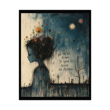 Load image into Gallery viewer, Inspirational Art Poster – "We Are All Allowed to Grow Beyond Our Mistakes" Rolled Wall Art