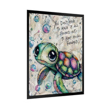 Load image into Gallery viewer, Turtle Poster – Inspirational “You Don't Have to Have It All Figured Out” Rolled Art Print