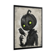 Load image into Gallery viewer, Pumpkinhead Raven Poster – Spooky Gothic Halloween Art Print