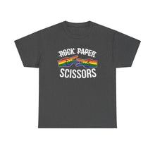 Load image into Gallery viewer, Rock Paper Scissors Funny Lesbian Gay Pride T-Shirt ALL SIZES S-5XL