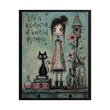 Load image into Gallery viewer, Life Is a Collection of Beautiful Mistakes Rolled Poster — Gothic Artistic Fantasy Wall Decor