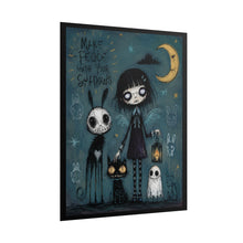 Load image into Gallery viewer, Rolled Poster — Gothic Cute 'Make Peace With Your Shadows' Art Print