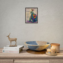 Load image into Gallery viewer, Rolled Poster — "Kindness Is a Language" Turtle Art Print