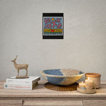 Load image into Gallery viewer, Keith Haring Inspired Poster – "Be Kind. Be Brave. Be You." Rolled Art Print