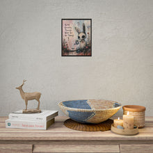Load image into Gallery viewer, Keep Growing Through What You Go Through – Inspirational Bunny Wall Art