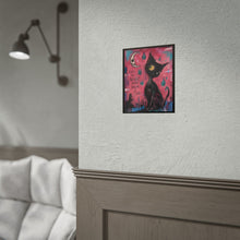 Load image into Gallery viewer, Even the Quietest Souls Dream in Color Rolled Poster — Gothic Whimsical Cat Fantasy Wall Art