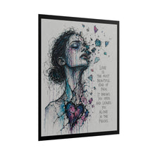 Load image into Gallery viewer, "Love Is The Most Beautiful Kind Of Pain" Wall Art | Emotional Watercolor Print