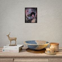 Load image into Gallery viewer, Surviving Life Cat Art Poster — Whimsical Gothic Rolled Wall Art