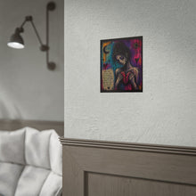 Load image into Gallery viewer, Rolled Poster — Moody Heartbreak Art Print with 'Some Days It Feels Like I'm Holding Pieces' Quote