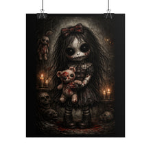 Load image into Gallery viewer, Rolled Poster — Dark Gothic Creepy Doll Art Print (Horror Wall Decor)