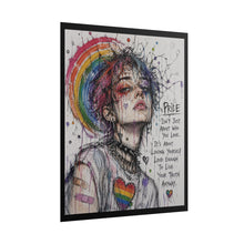 Load image into Gallery viewer, "Live Your Truth Anyway" Pride Wall Art | Rainbow Halo Sketch Poster