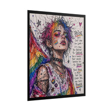 Load image into Gallery viewer, "Refuse To Shrink" Pride Art | Fine Line Sketch Mesh Sleeves Poster