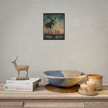 Load image into Gallery viewer, Rolled Poster — Moody Surreal Deer Art Print with Quote “People Only See What They Want to See”