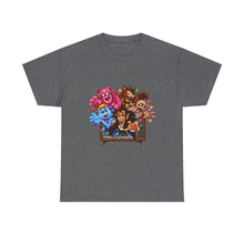 Load image into Gallery viewer, Monster Cereal T-Shirt — Colorful Cartoon Monsters Popping Out of TV Graphic Tee