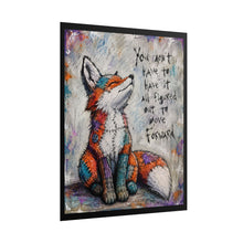 Load image into Gallery viewer, "You Don't Have to Have It All Figured Out to Move Forward" – Whimsical Woodland Canvas Poster