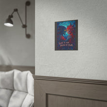 Load image into Gallery viewer, Horror Art Poster — "Love Is the Death of Fear" Dark Romantic Wall Art