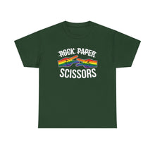 Load image into Gallery viewer, Rock Paper Scissors Funny Lesbian Gay Pride T-Shirt ALL SIZES S-5XL