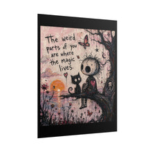 Load image into Gallery viewer, "Where the Magic Lives" Wall Art | Spooky Stitched Ragdoll Print