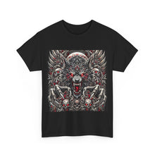 Load image into Gallery viewer, Werewolf Flames Skulls Wolf T-Shirt - Size S - 5XL