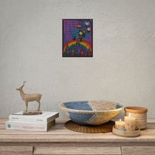 Load image into Gallery viewer, "You Are Proudly You" Pride Art | Whimsical Character Rainbow Flag Poster