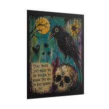 Load image into Gallery viewer, "Toxic People Will Remember Your Kindness" Wall Art | Gothic Wilted Flower Print