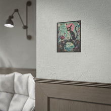 Load image into Gallery viewer, Not Everything That Hunts You Wants to Hurt You Rolled Poster — Gothic Surreal Cat Fantasy Wall Art