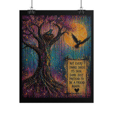 Load image into Gallery viewer, Rolled Poster — 'Not Every Snake Sheds Its Skin' Tree Art Print
