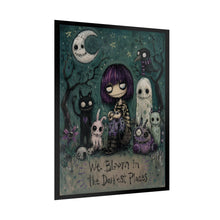 Load image into Gallery viewer, Rolled Poster — 'We Bloom in the Darkest Places' Gothic Cute Art Print