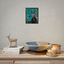 Load image into Gallery viewer, The Only Way Out Is Through - Dark Bunny Art Poster (Rolled)