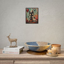 Load image into Gallery viewer, Rolled Poster — 'Life Is Short, Make It Wild' Gothic Cat Art Print