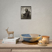 Load image into Gallery viewer, Rolled Poster – Creepy Scarecrow Art Print: “The Scars You Hide Tell a Story of Strength”