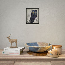 Load image into Gallery viewer, Owl Poster – "Even in the Darkness, Your Light Shines Brightest" Inspirational Rolled Art Print