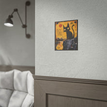 Load image into Gallery viewer, You Don’t Have to Be Brave to Begin, Just Real – Inspirational Black Cat Wall Art