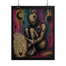 Load image into Gallery viewer, Still Holding Myself Together – Dark Emotional Wall Art