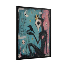 Load image into Gallery viewer, Be Kind to You You’re Doing the Best You Can Rolled Poster — Gothic Inspirational Crow Fantasy Wall Art