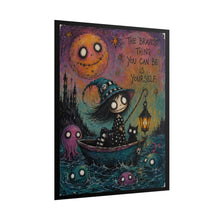 Load image into Gallery viewer, The Bravest Thing You Can Be Is Yourself Rolled Poster — Gothic Whimsical Ocean Fantasy Wall Art