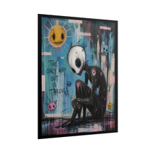 Load image into Gallery viewer, Rolled Poster — "The Only Way Out Is Through" Dark Surreal Art Print