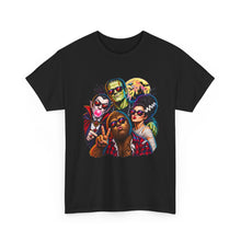 Load image into Gallery viewer, Retro Horror Movie Crew Graphic Tee — Vintage Monsters & Icons T-Shirt