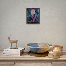Load image into Gallery viewer, Poster - ‘‘Toxic People Don’t Change, They Just Change Victims’’ Purple Grunge Teddy Art (Rolled Poster)