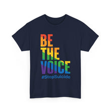 Load image into Gallery viewer, Be The Voice #StopSuicide LGBTQ Gay Pride T-Shirt - Size S - 5XL