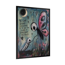 Load image into Gallery viewer, Butterfly Love Rolled Poster – Inspirational Quote Art Print