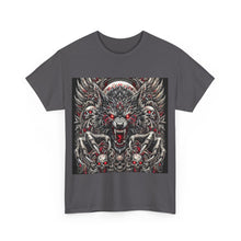 Load image into Gallery viewer, Werewolf Flames Skulls Wolf T-Shirt - Size S - 5XL