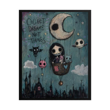 Load image into Gallery viewer, “Dream Collector” Creepy Cute Goth Girl Wall Art
